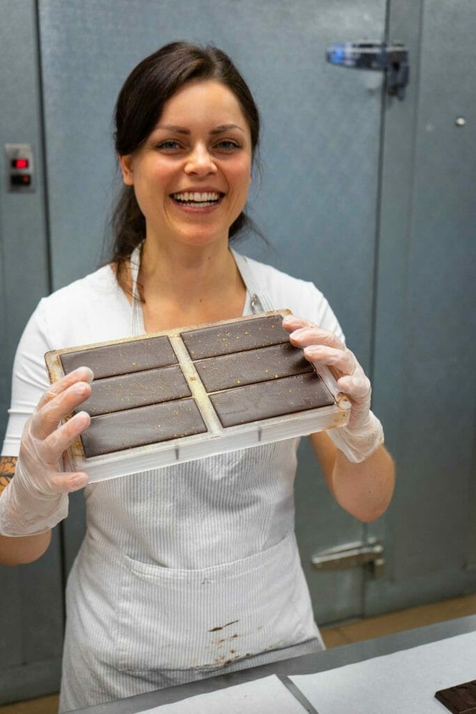 Chocolate Bars in the mould